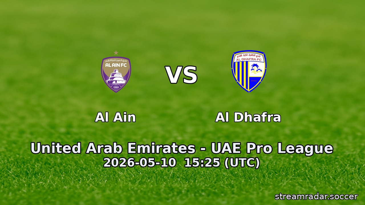 Al Ain vs Al Dhafra