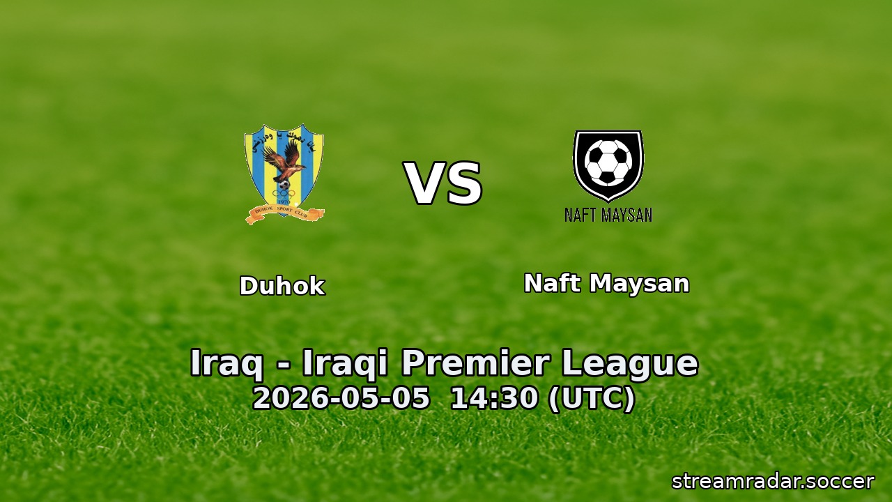 Duhok vs Naft Maysan