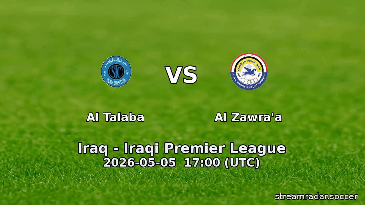Al Talaba vs Al Zawra'a