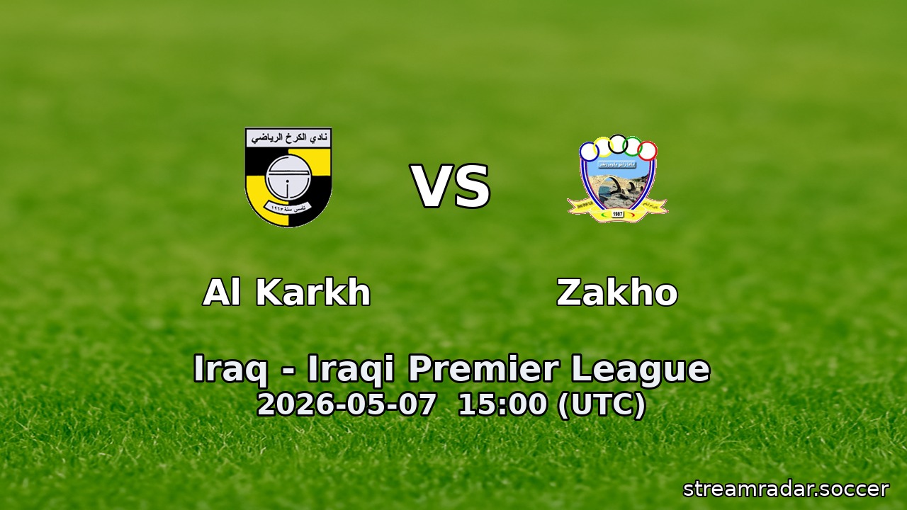 Al Karkh vs Zakho