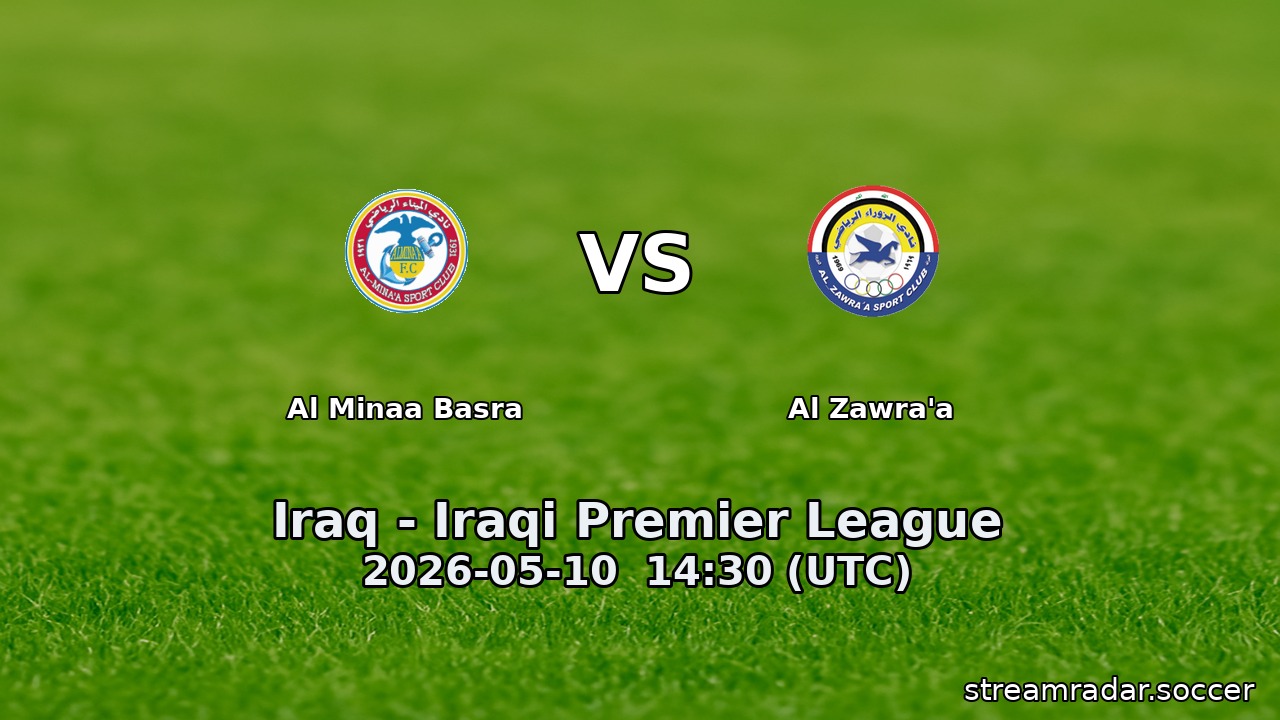 Al Minaa Basra vs Al Zawra'a