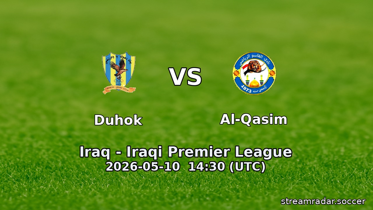 Duhok vs Al-Qasim