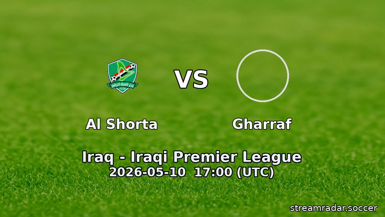 Al Shorta vs Gharraf