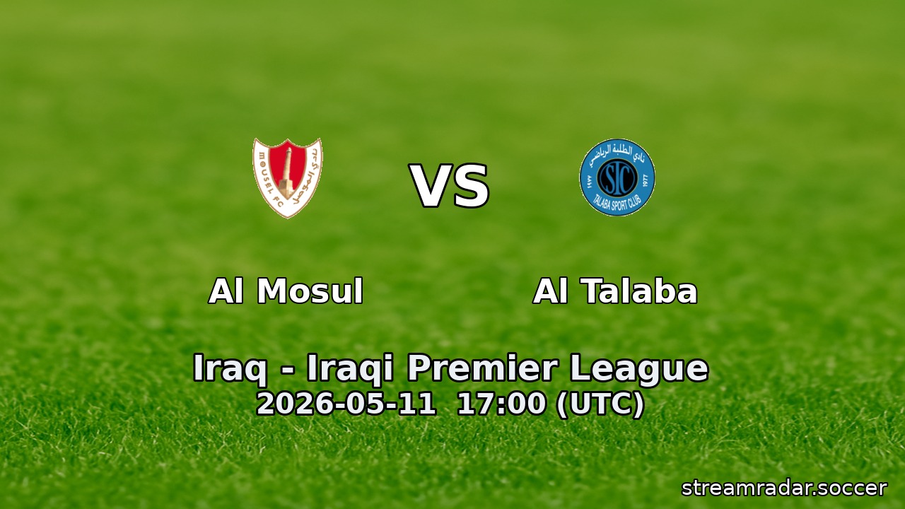 Al Mosul vs Al Talaba