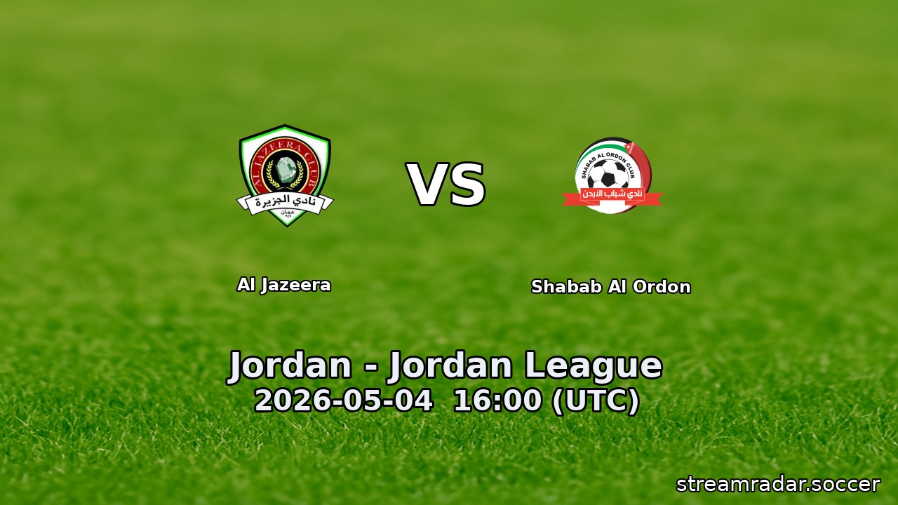 Al Jazeera vs Shabab Al Ordon