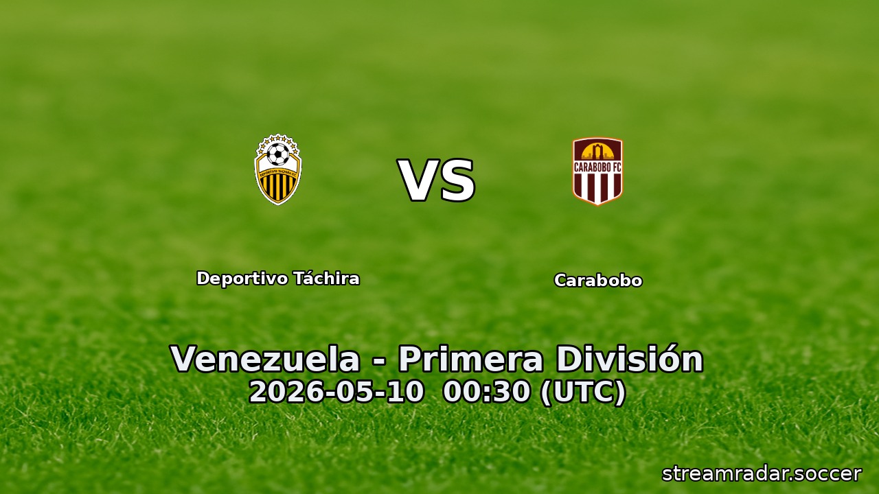 Deportivo Táchira vs Carabobo