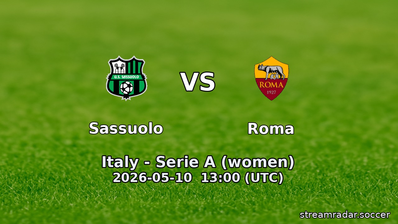 Sassuolo vs Roma