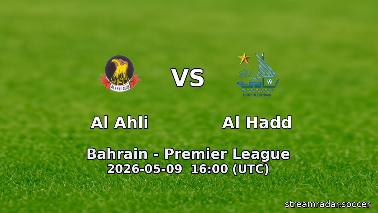 Al Ahli vs Al Hadd