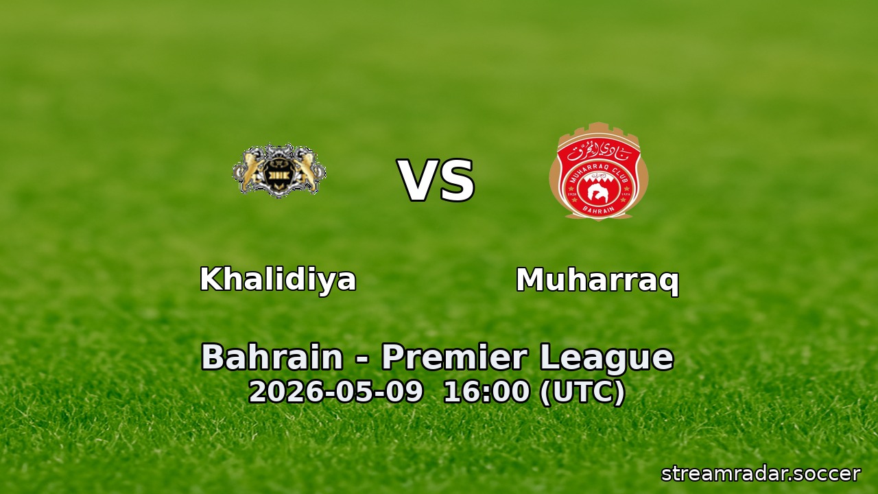Khalidiya vs Muharraq