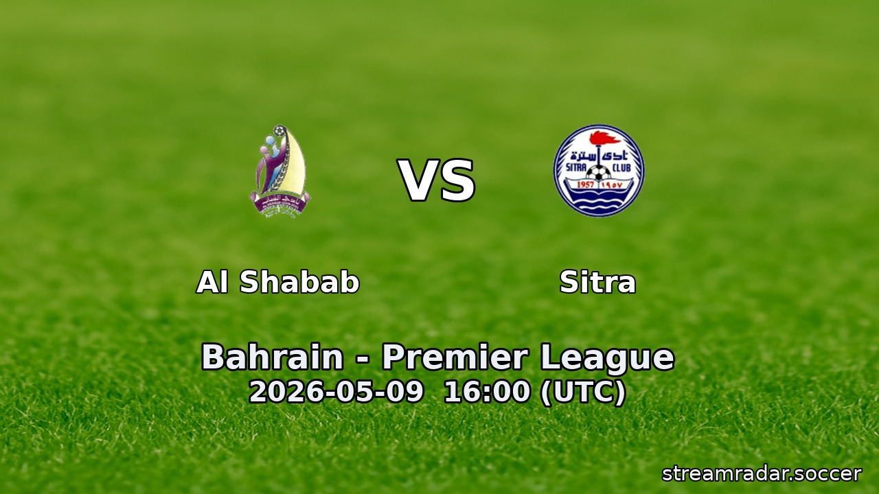 Al Shabab vs Sitra