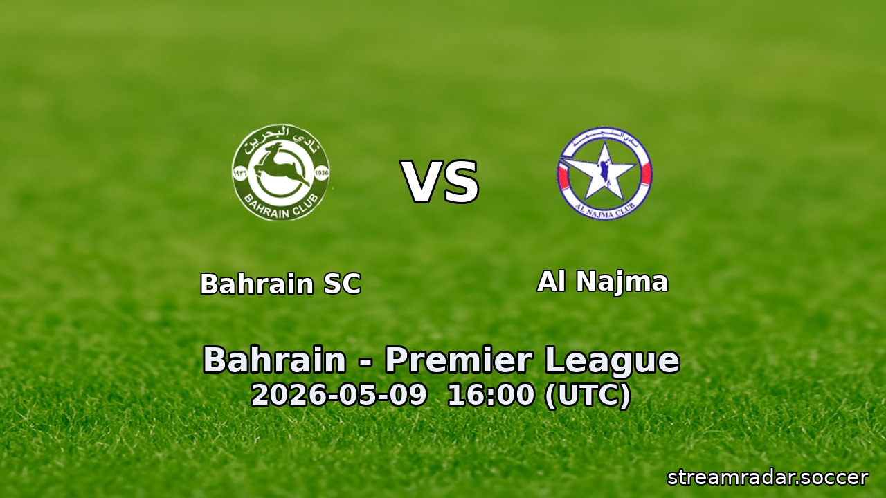 Bahrain SC vs Al Najma