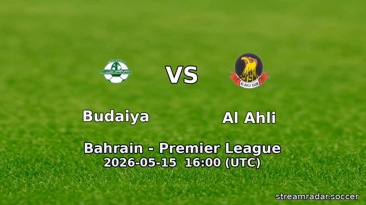 Budaiya vs Al Ahli