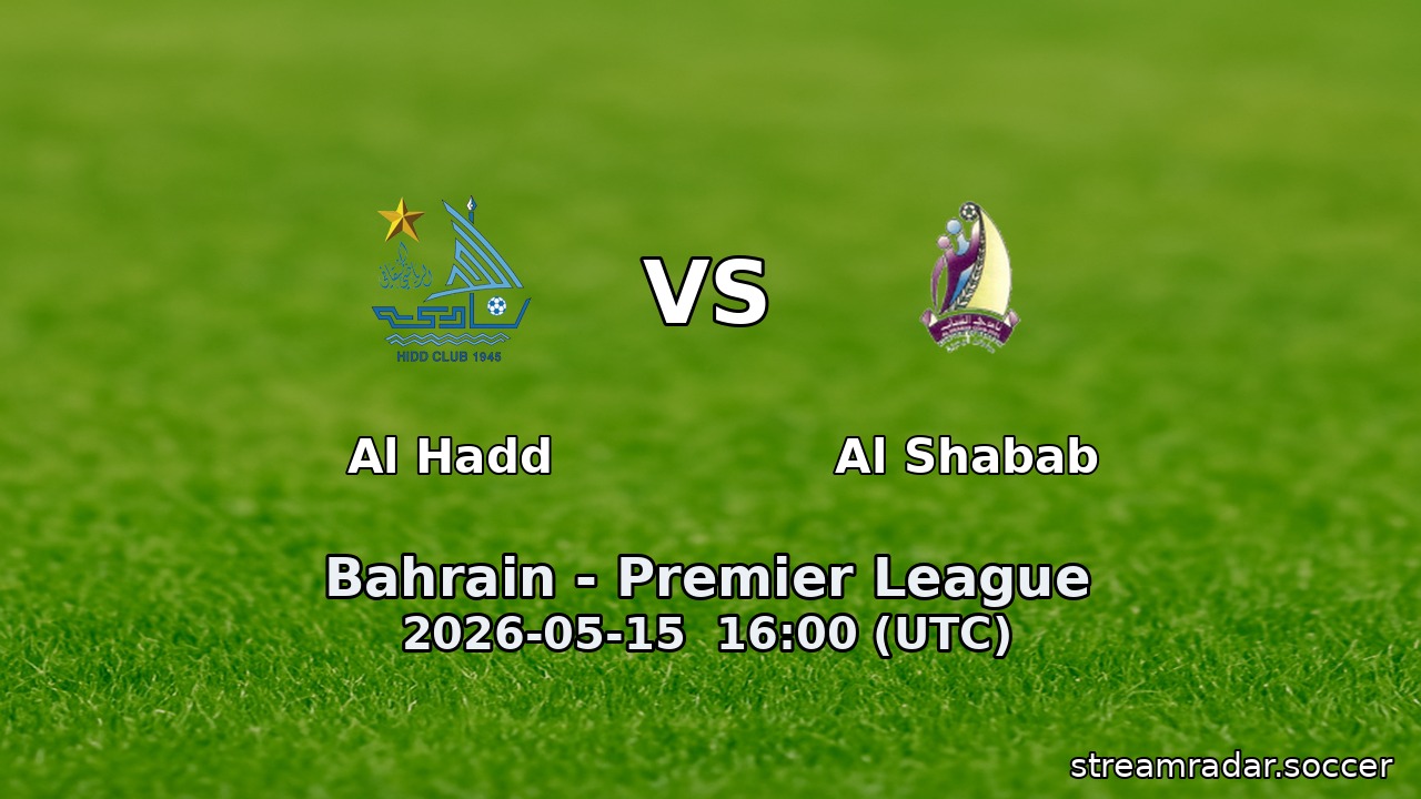 Al Hadd vs Al Shabab