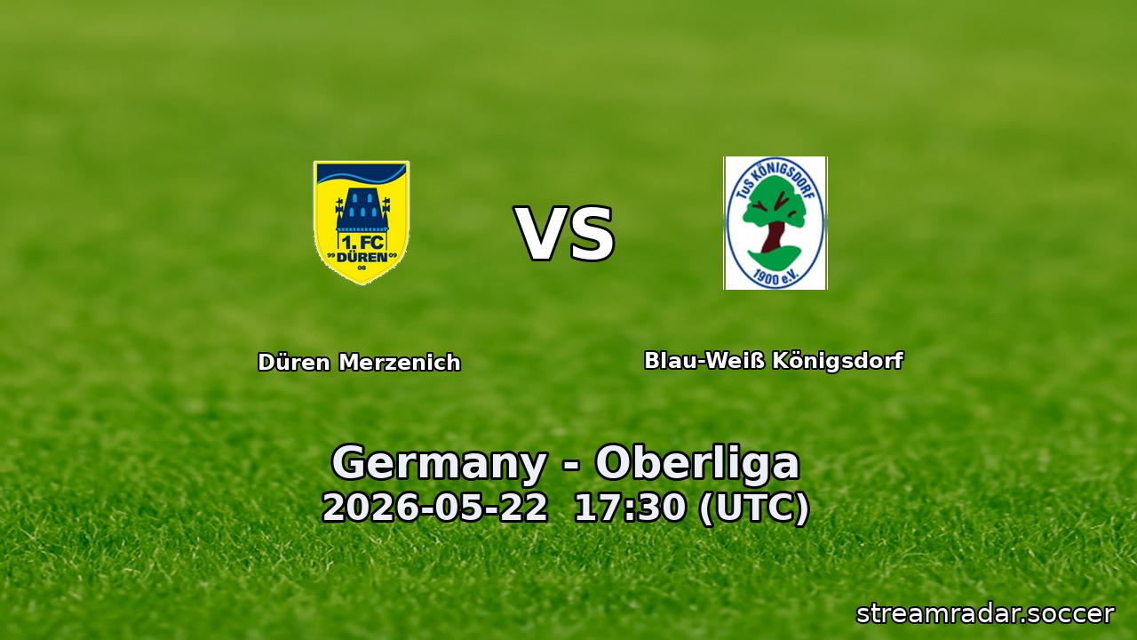 Düren Merzenich vs Blau-Weiß Königsdorf