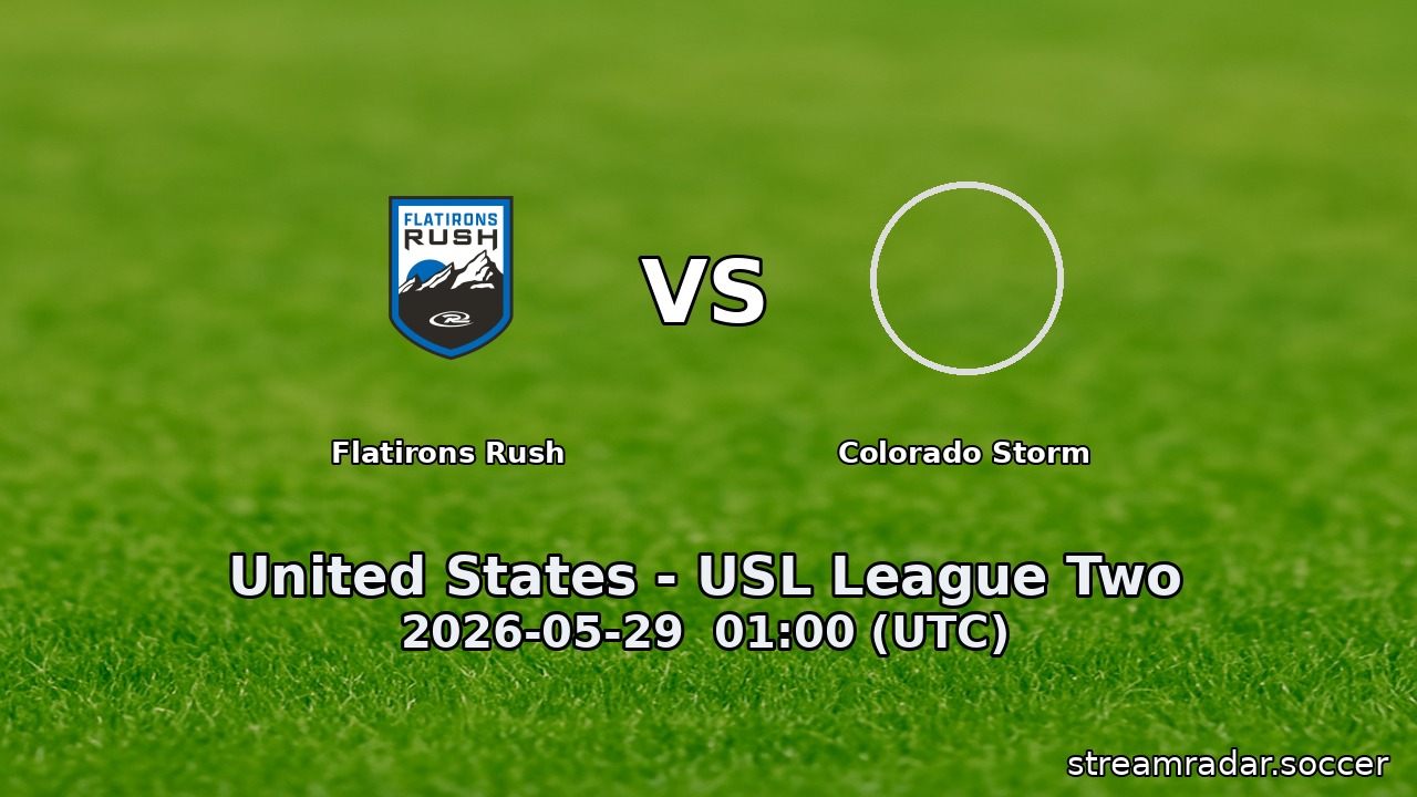 Flatirons Rush vs Colorado Storm