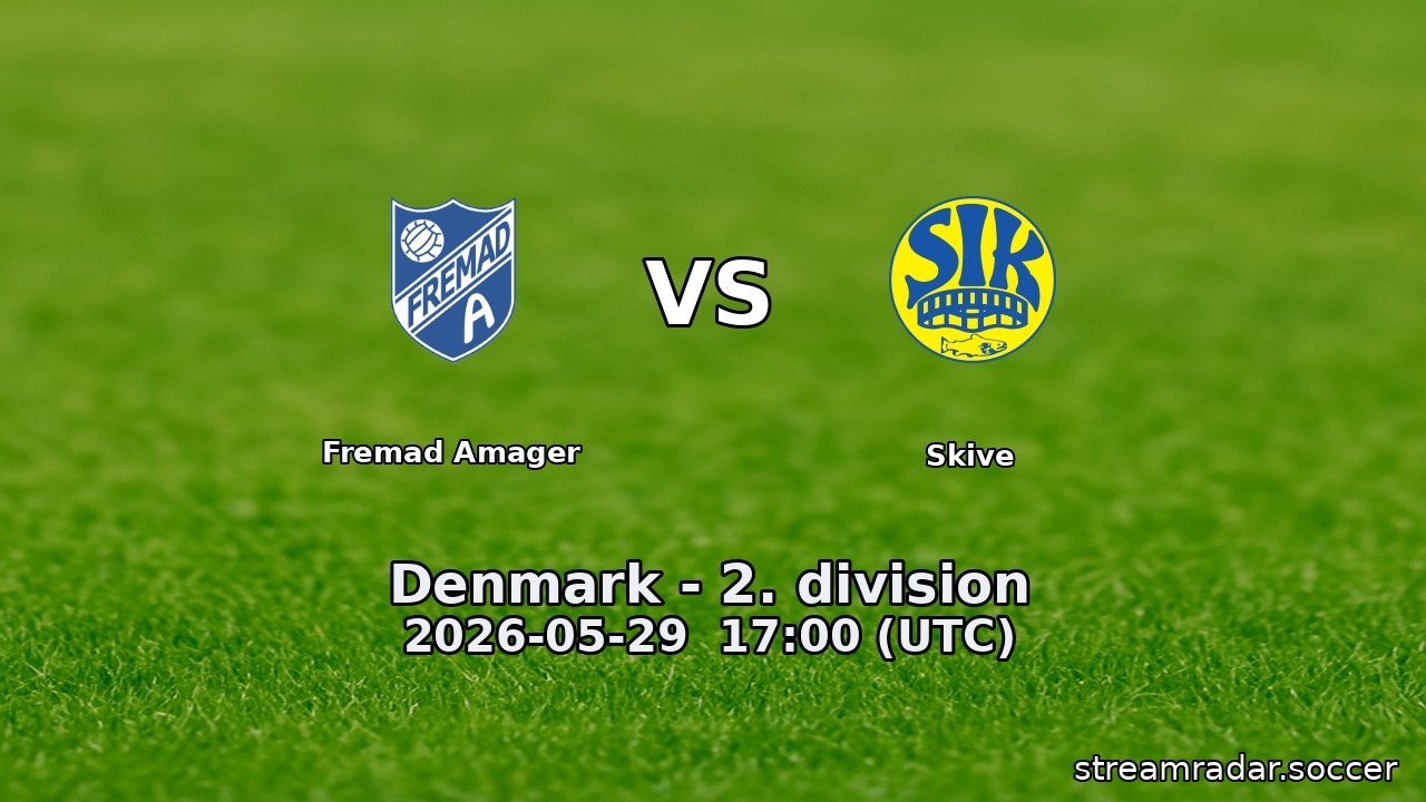 Fremad Amager vs Skive
