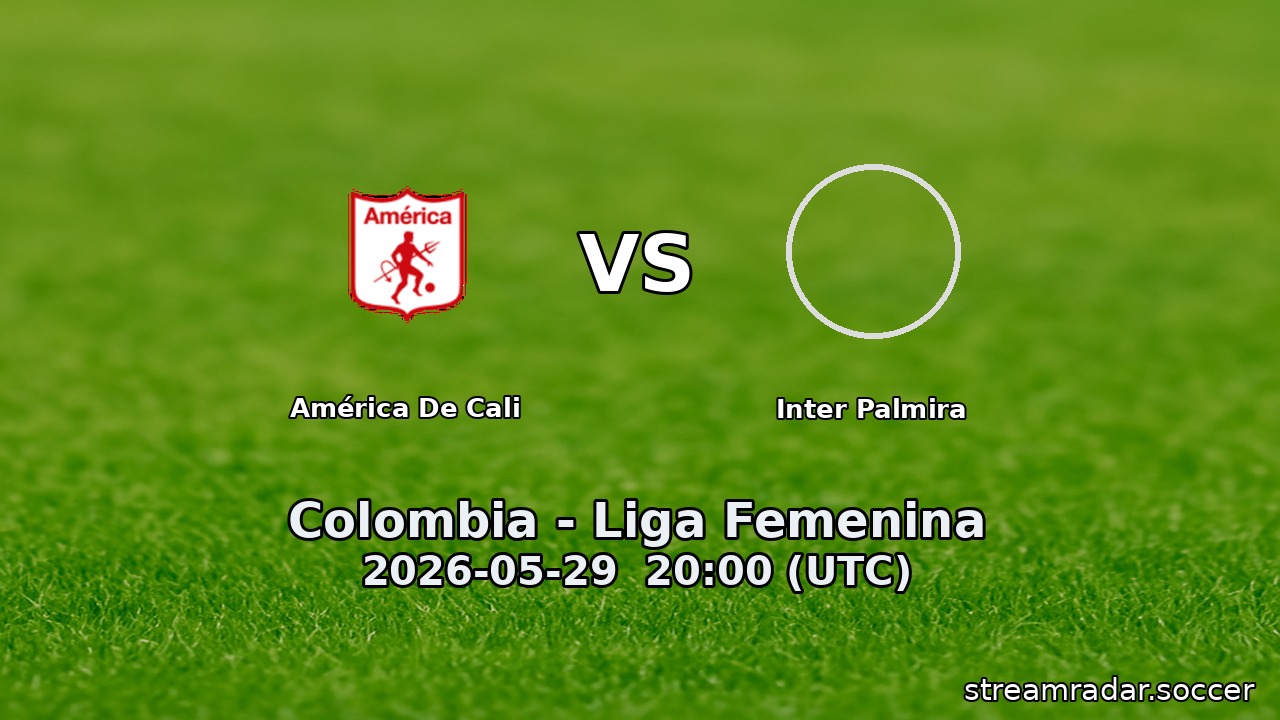 América De Cali vs Inter Palmira
