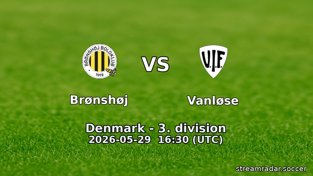 Brønshøj vs Vanløse