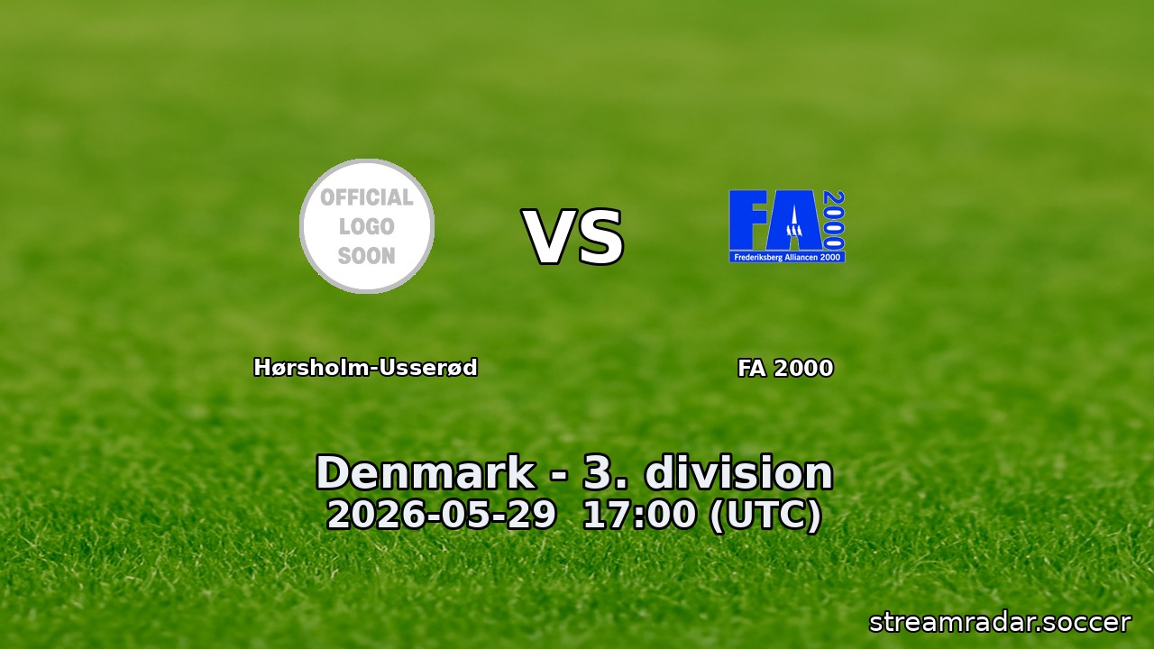 Hørsholm-Usserød vs FA 2000