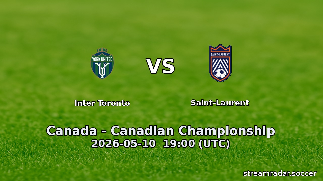 Inter Toronto vs Saint-Laurent