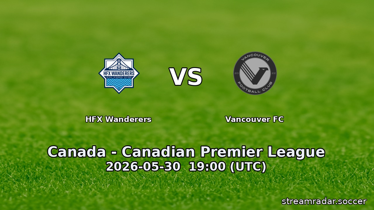 HFX Wanderers vs Vancouver FC