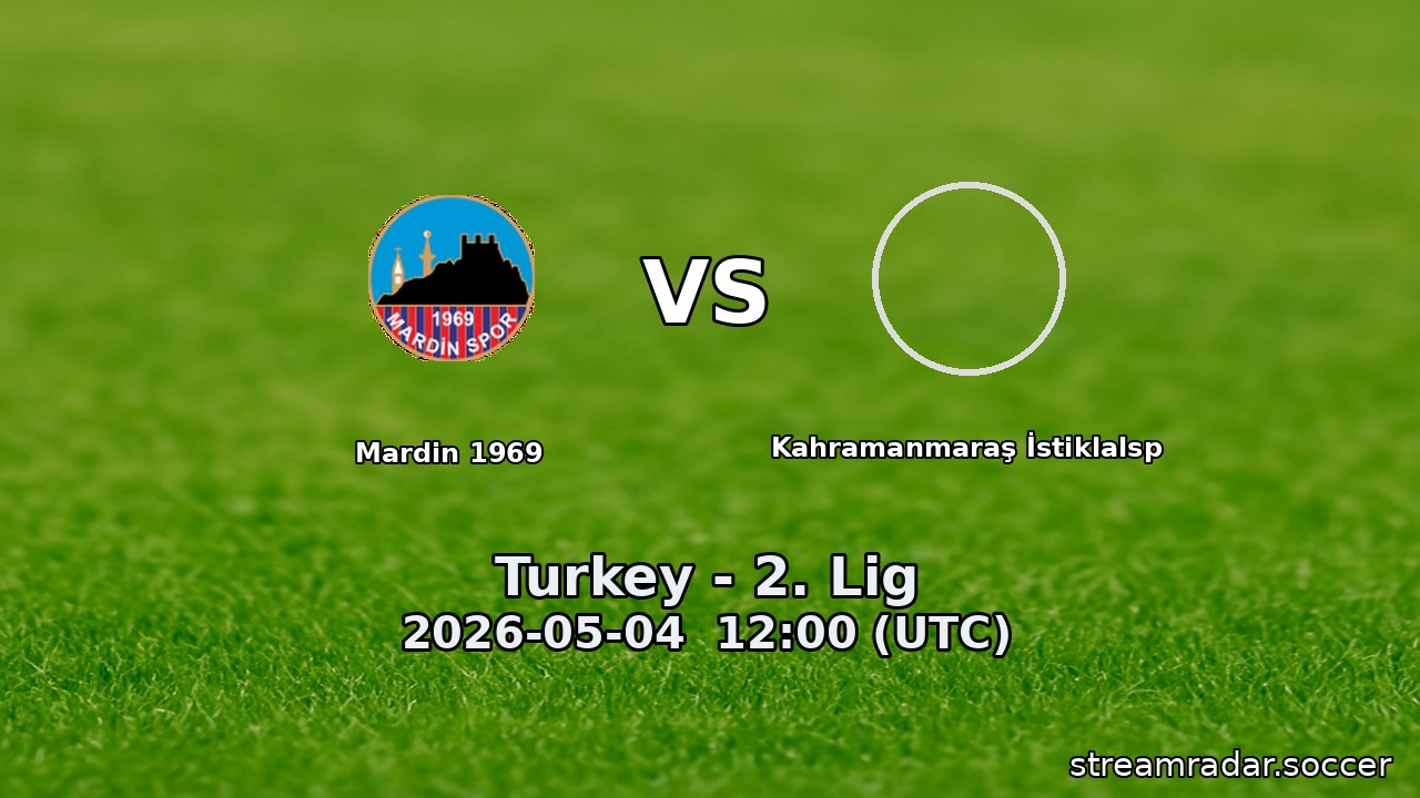 Mardin 1969 vs Kahramanmaraş İstiklalsp
