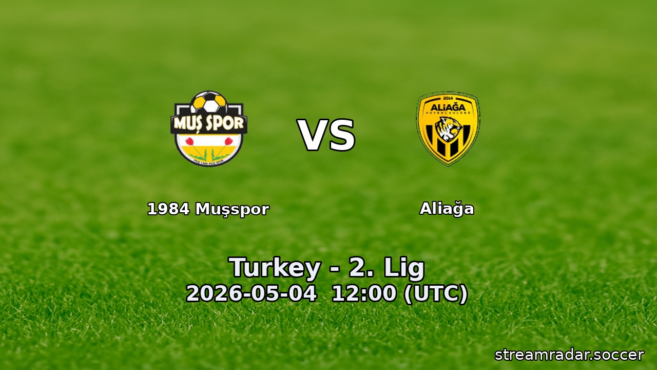 1984 Muşspor vs Aliağa