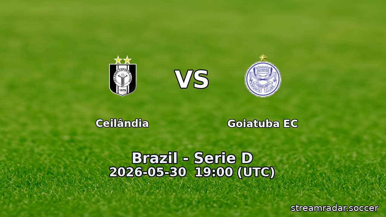 Ceilândia vs Goiatuba EC