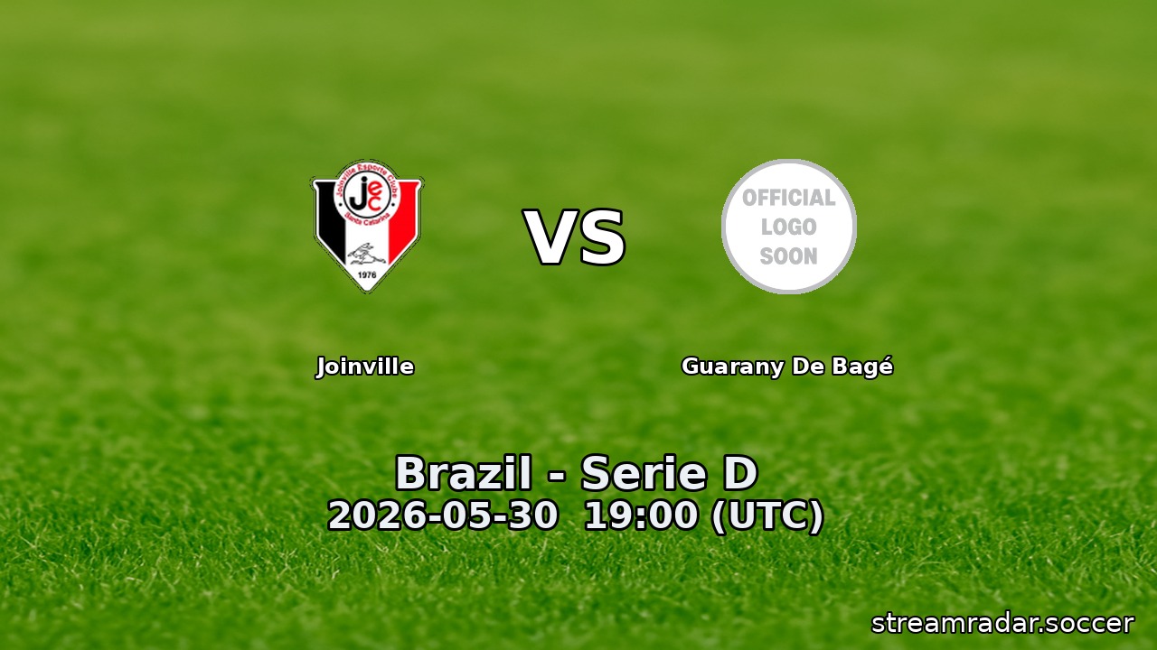 Joinville vs Guarany De Bagé