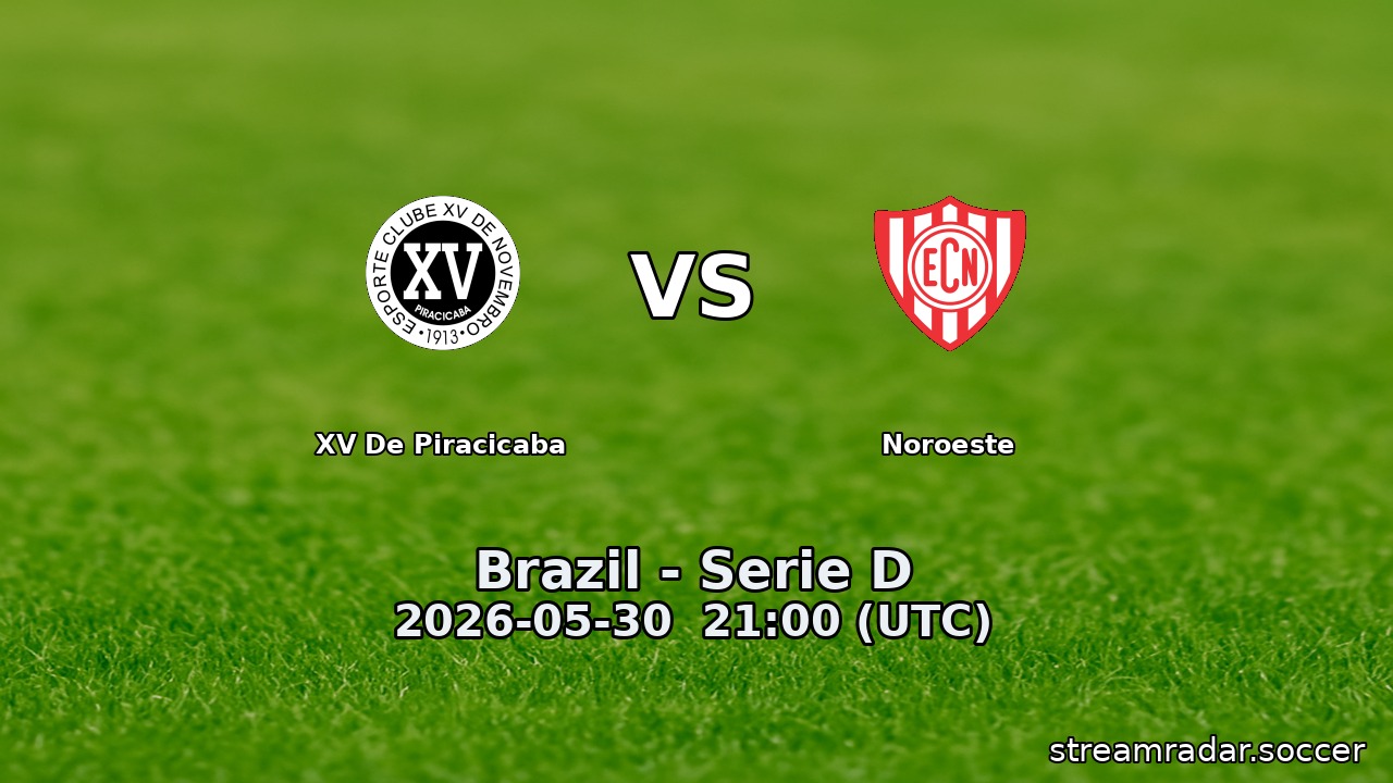 XV De Piracicaba vs Noroeste