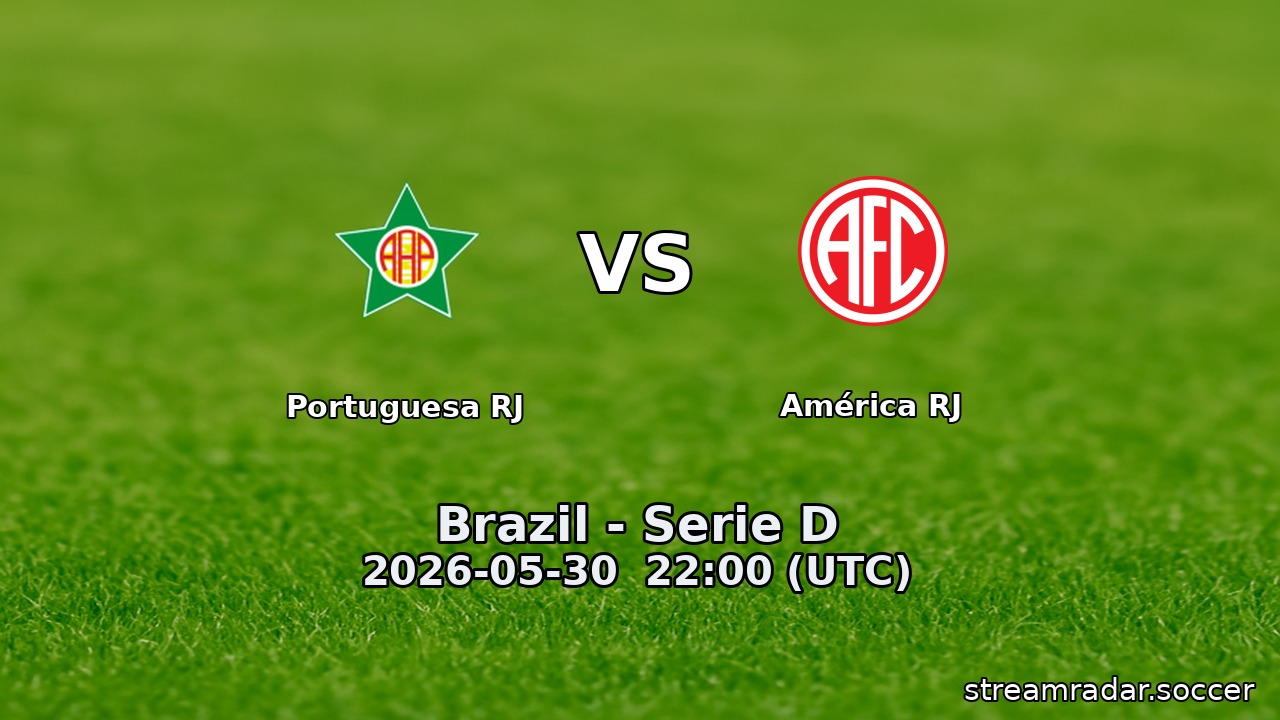 Portuguesa RJ vs América RJ