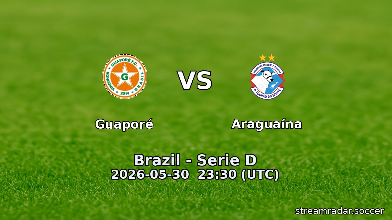 Guaporé vs Araguaína