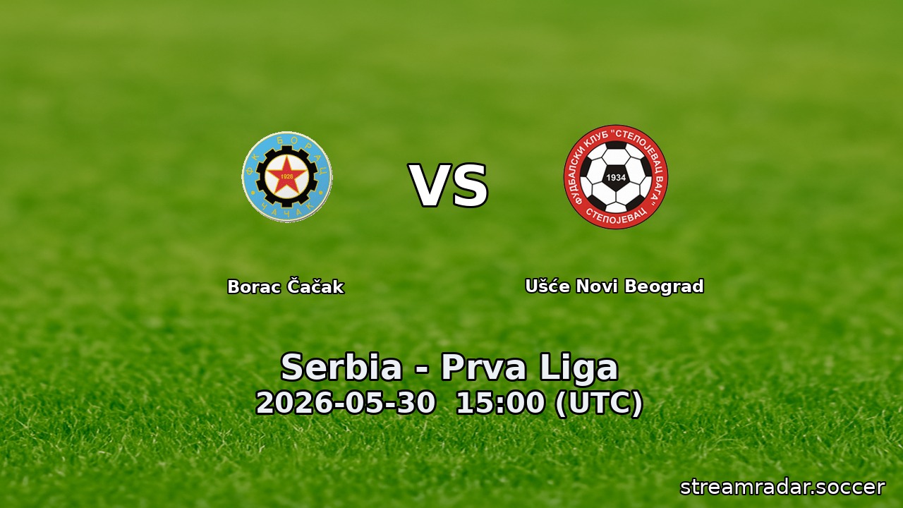 Borac Čačak vs Ušće Novi Beograd