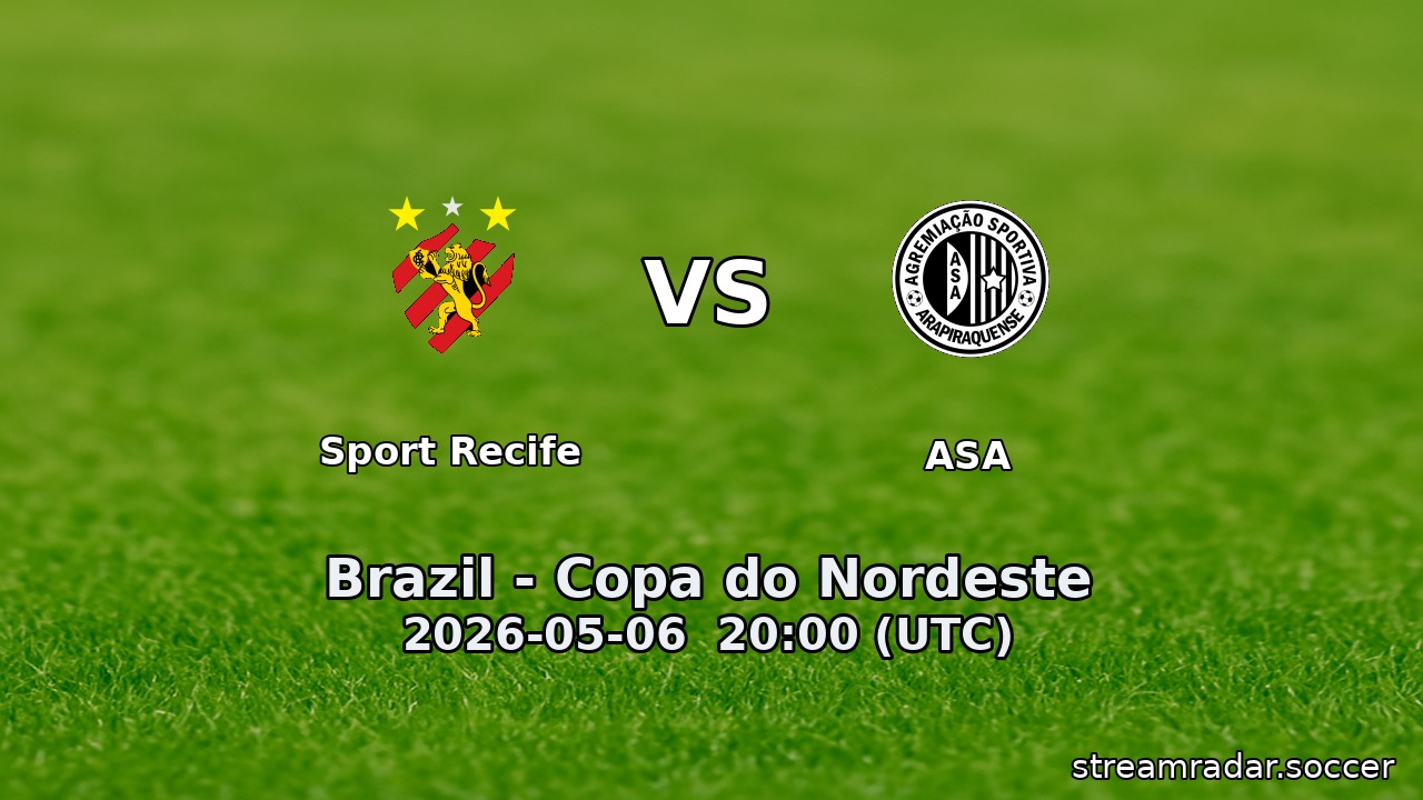 Sport Recife vs ASA