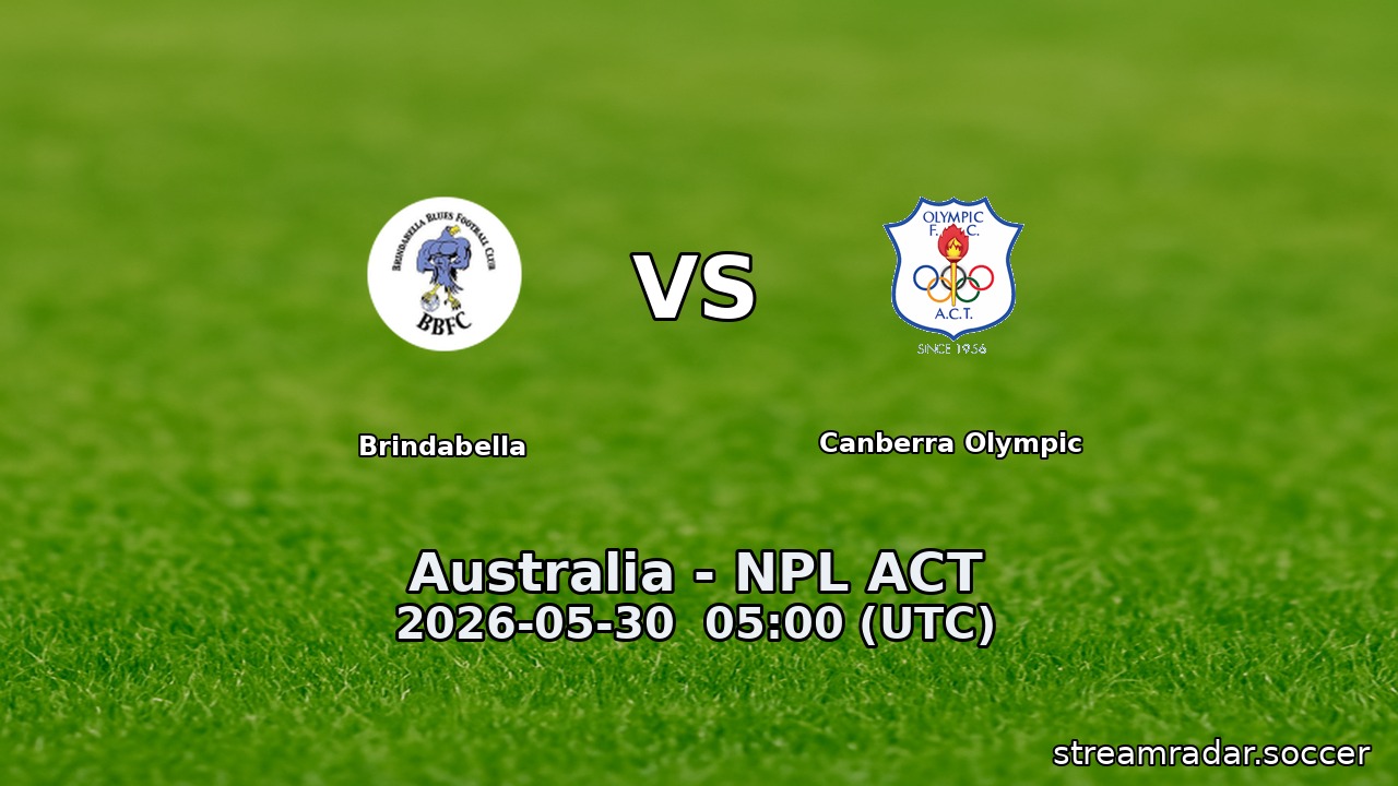 Brindabella vs Canberra Olympic