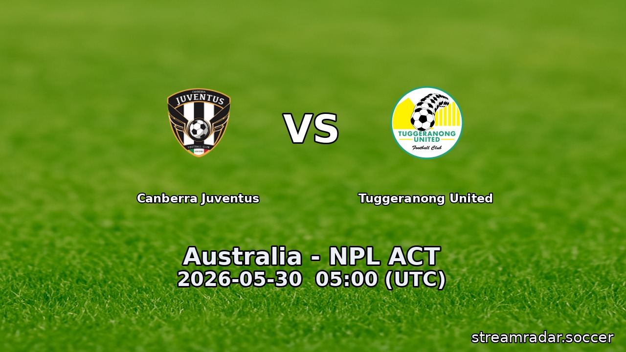 Canberra Juventus vs Tuggeranong United