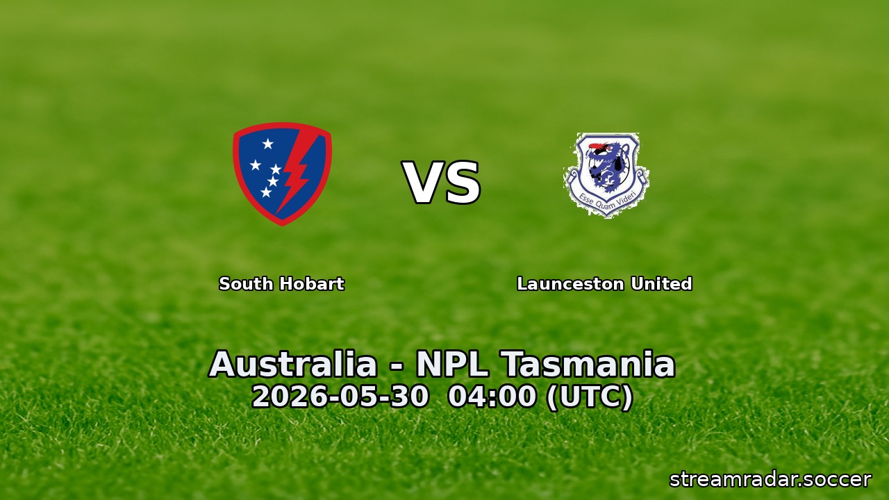 South Hobart vs Launceston United