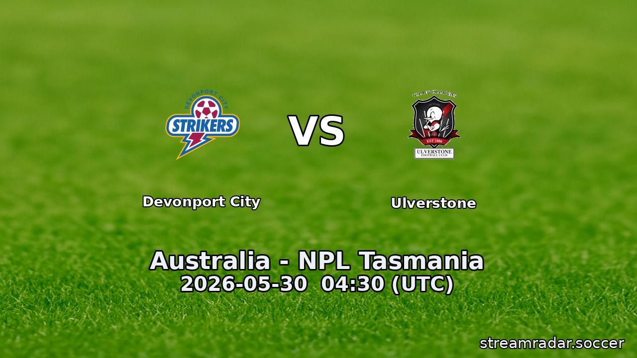 Devonport City vs Ulverstone
