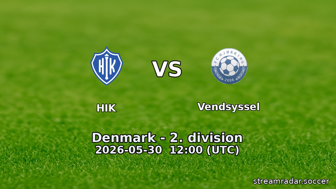 HIK vs Vendsyssel