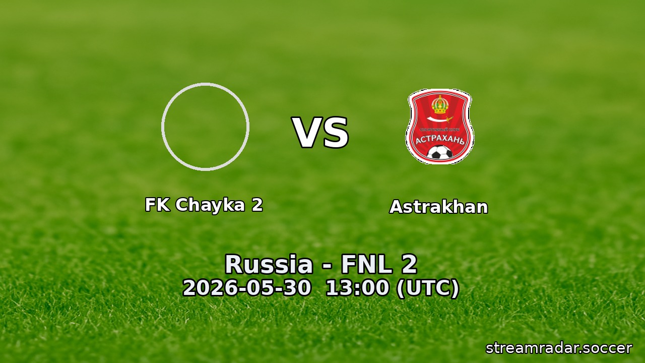 FK Chayka 2 vs Astrakhan