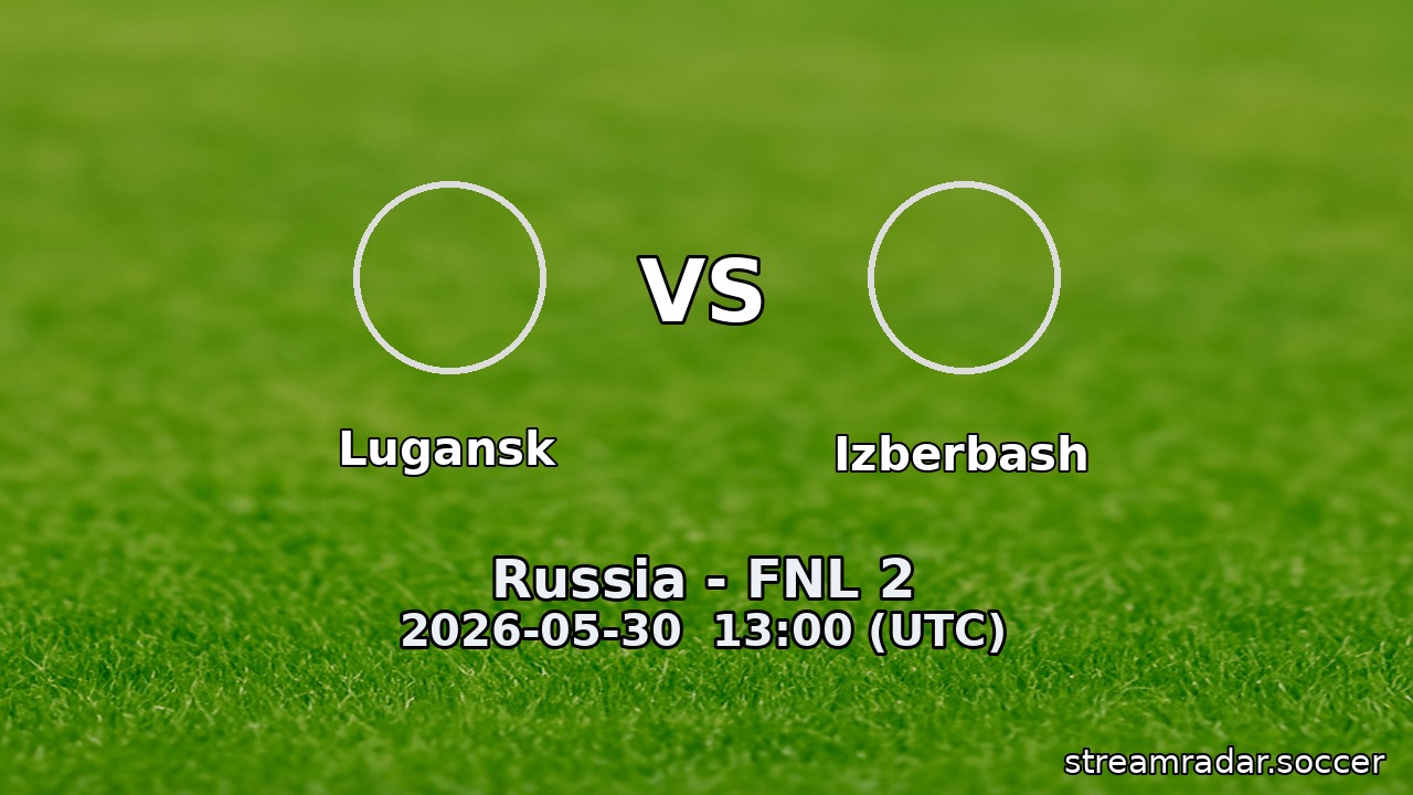 Lugansk vs Izberbash
