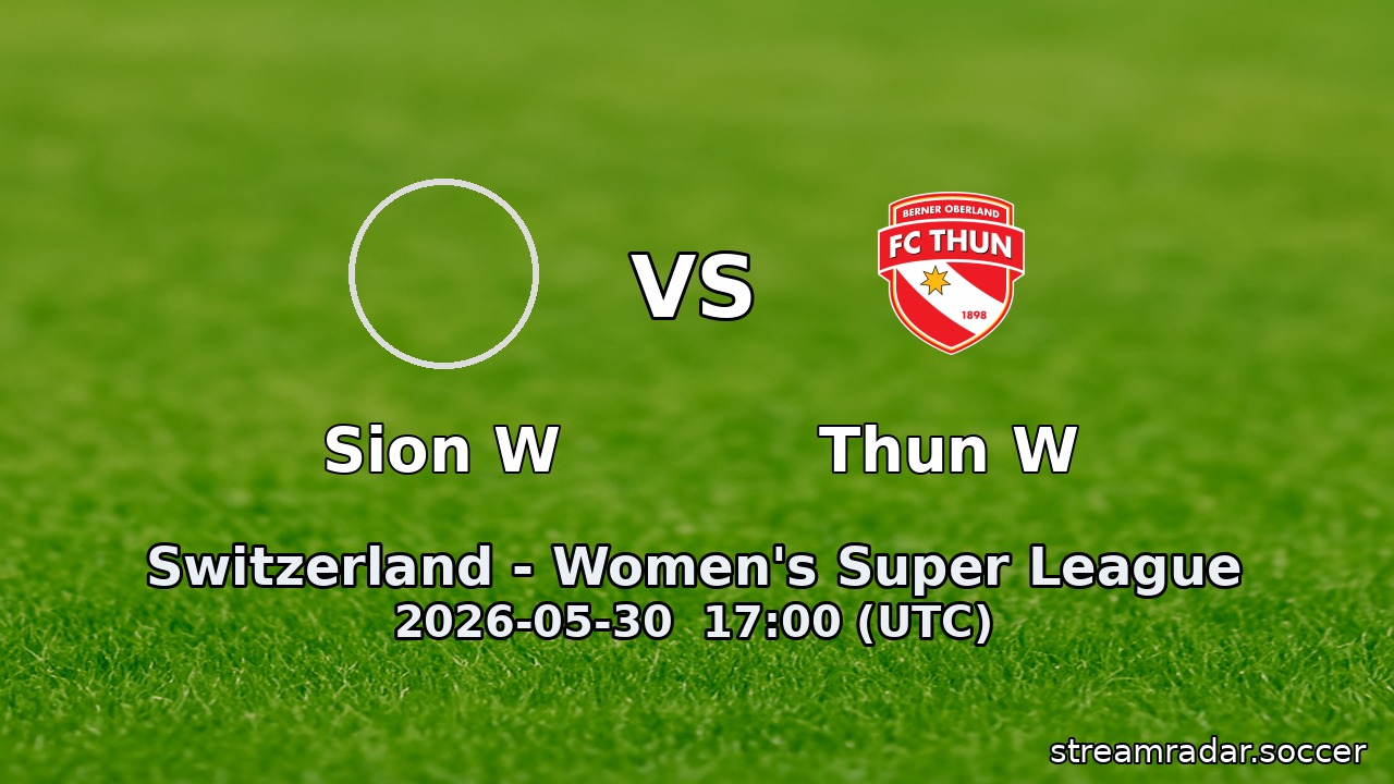 Sion W vs Thun W