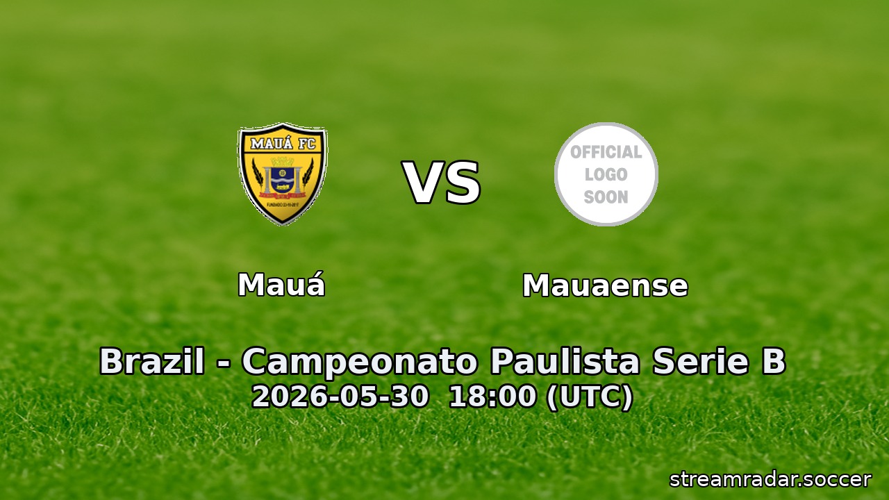 Mauá vs Mauaense