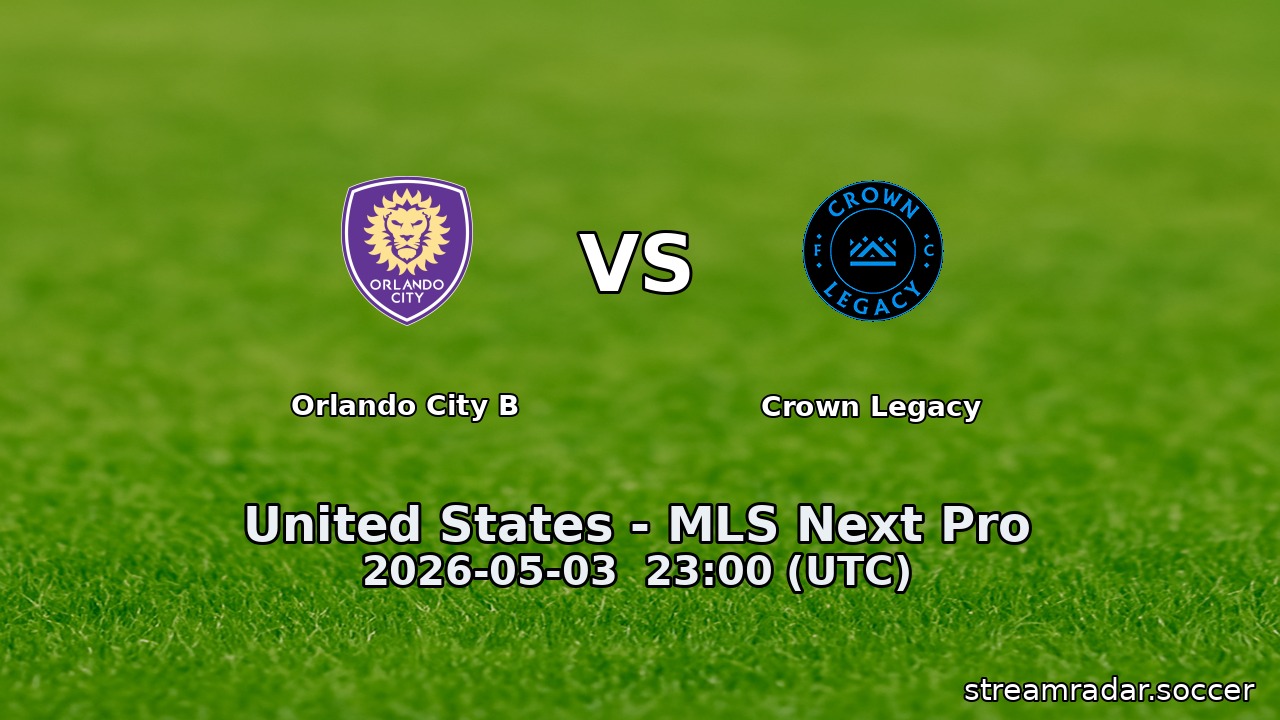 Orlando City B vs Crown Legacy