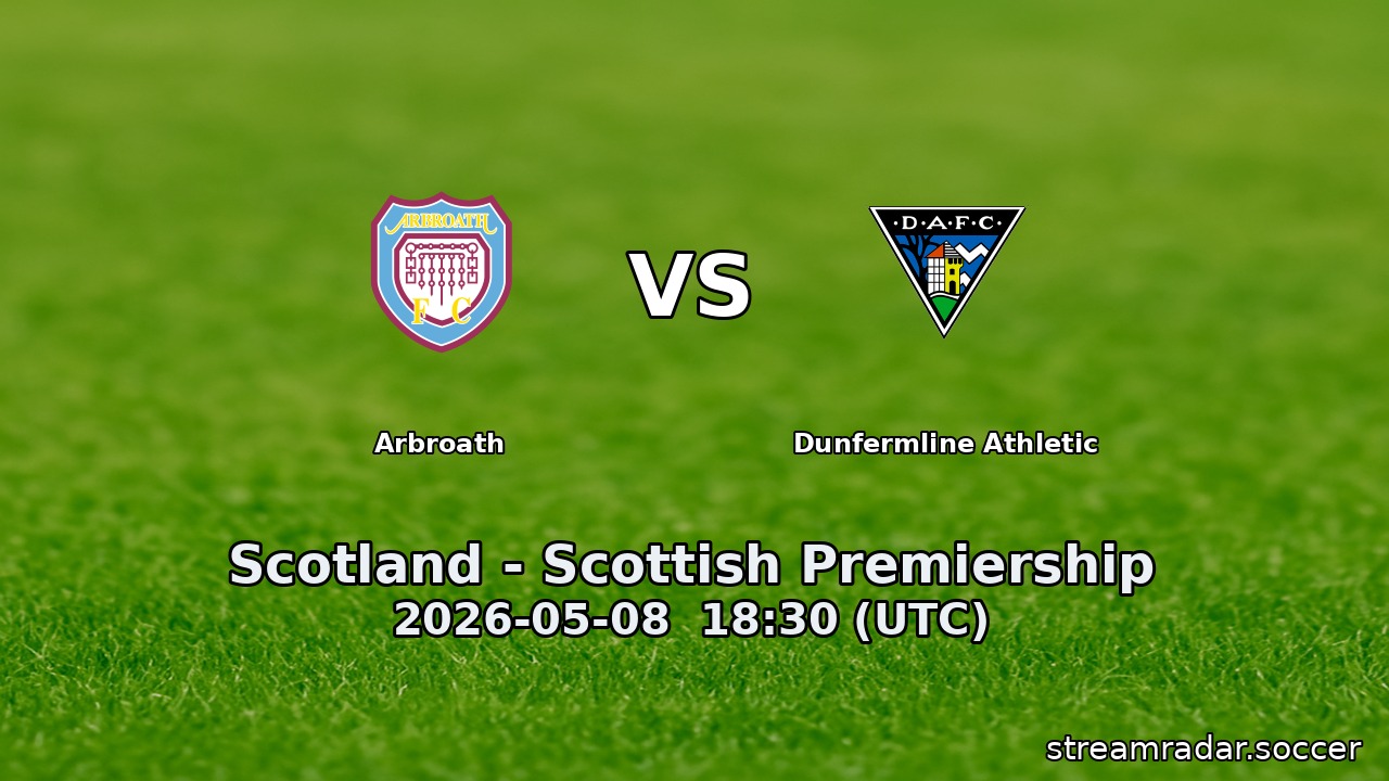 Arbroath vs Dunfermline Athletic