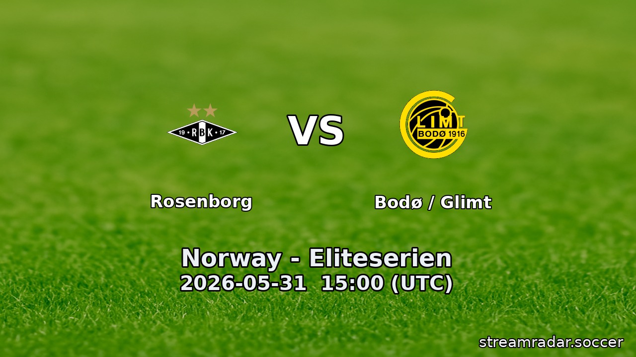 Rosenborg vs Bodø / Glimt