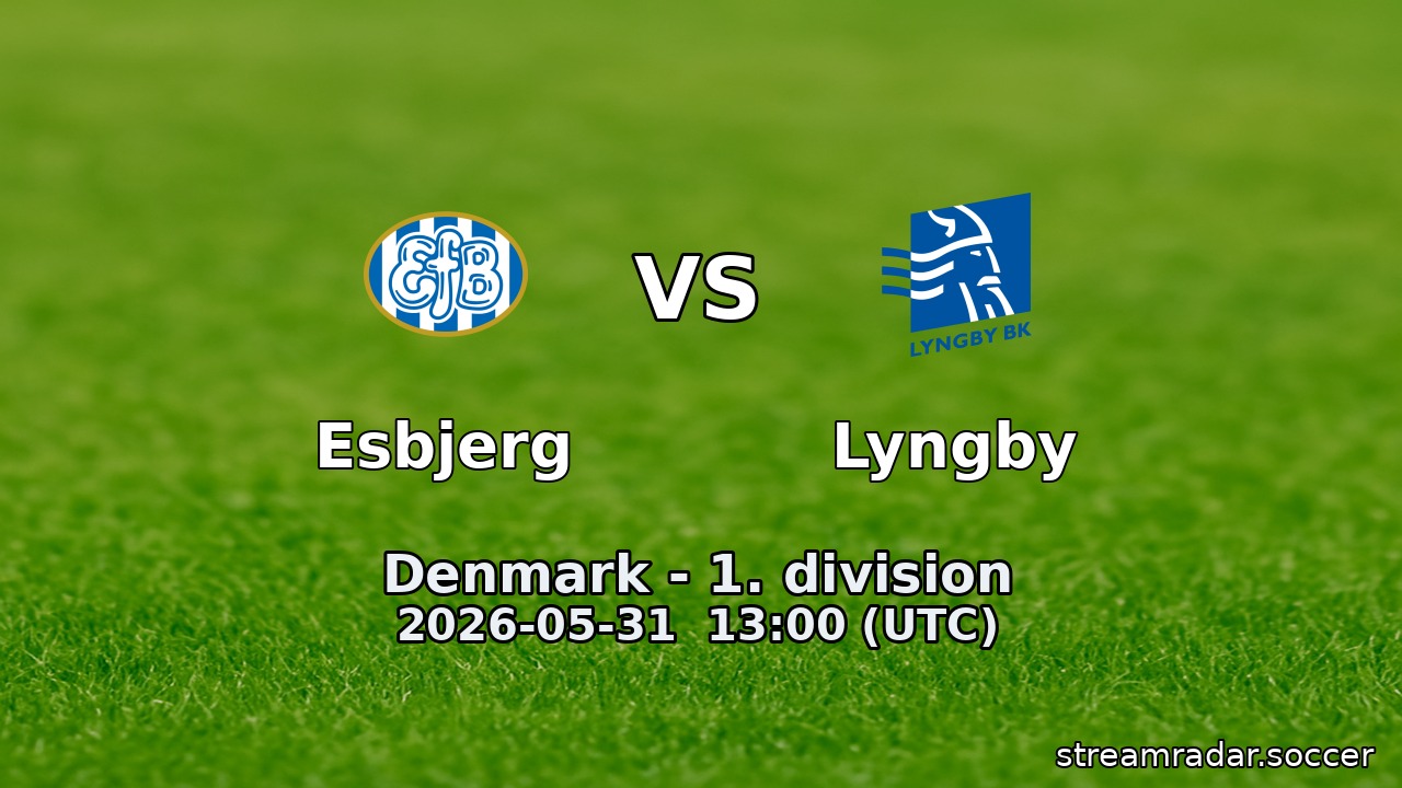 Esbjerg vs Lyngby