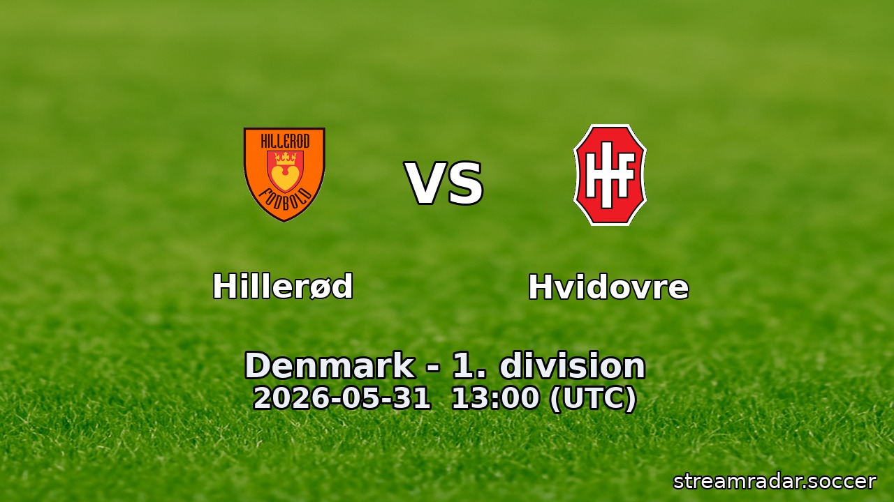 Hillerød vs Hvidovre
