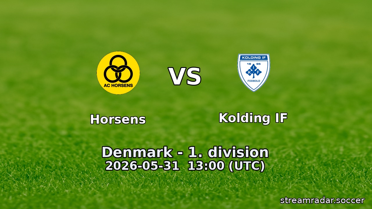Horsens vs Kolding IF