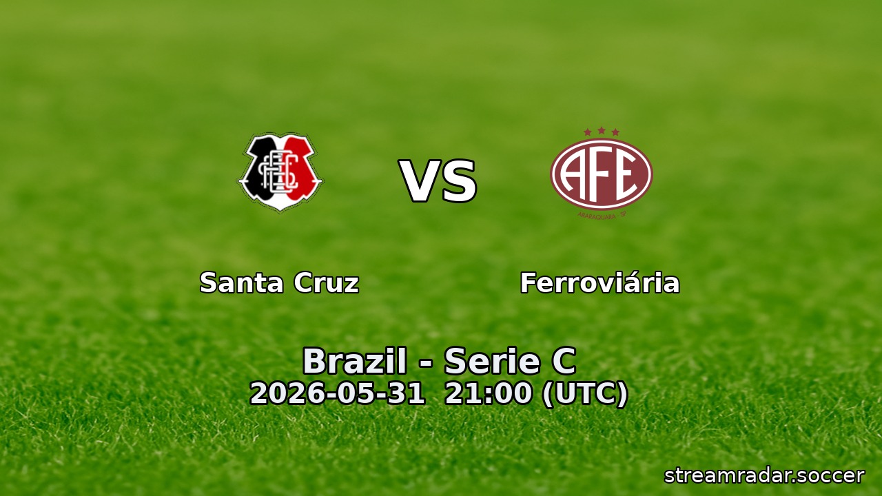 Santa Cruz vs Ferroviária